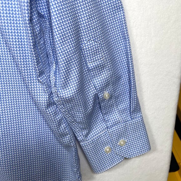Perry Ellis Premium Slim Fit Printed Button Up Shirt Size 16 1/2 34/35 - Picture 7 of 8